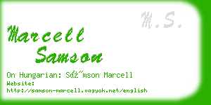 marcell samson business card